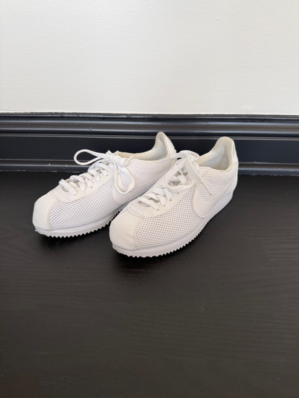 Nike White Low-Top Mesh daybreak Sneakers